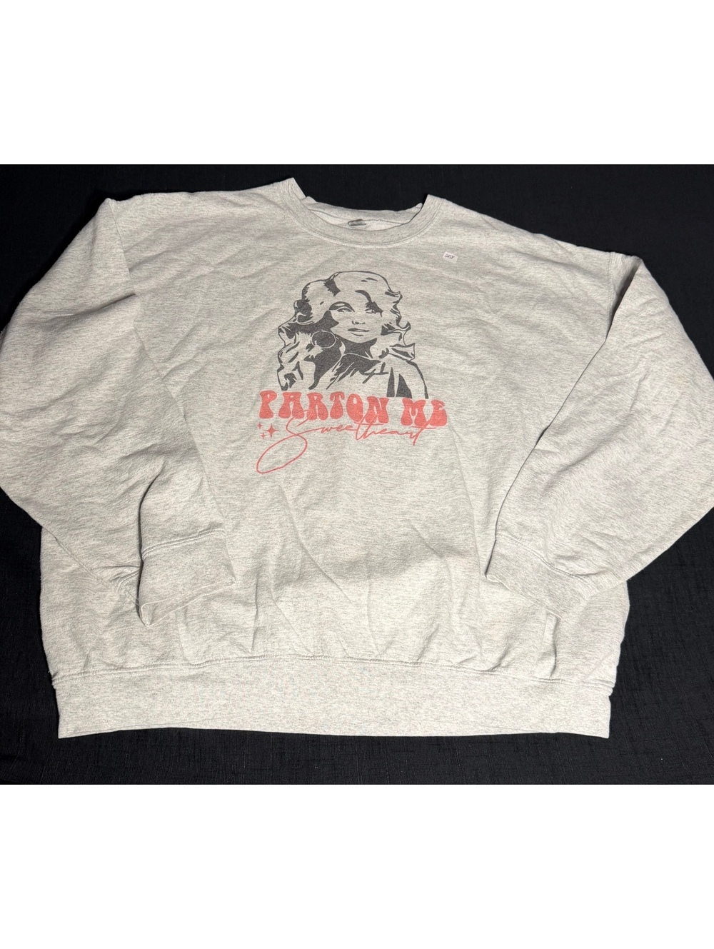 Gray Crewneck Sweatshirt with Dolly